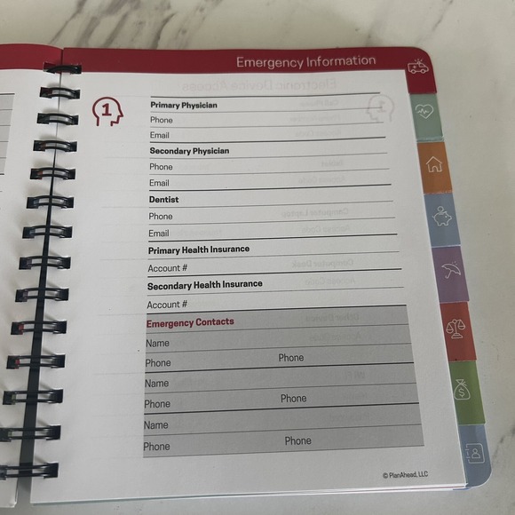 Life and Care Directory Journal All Information in One Place Medical & More BxM0 - Picture 6 of 8